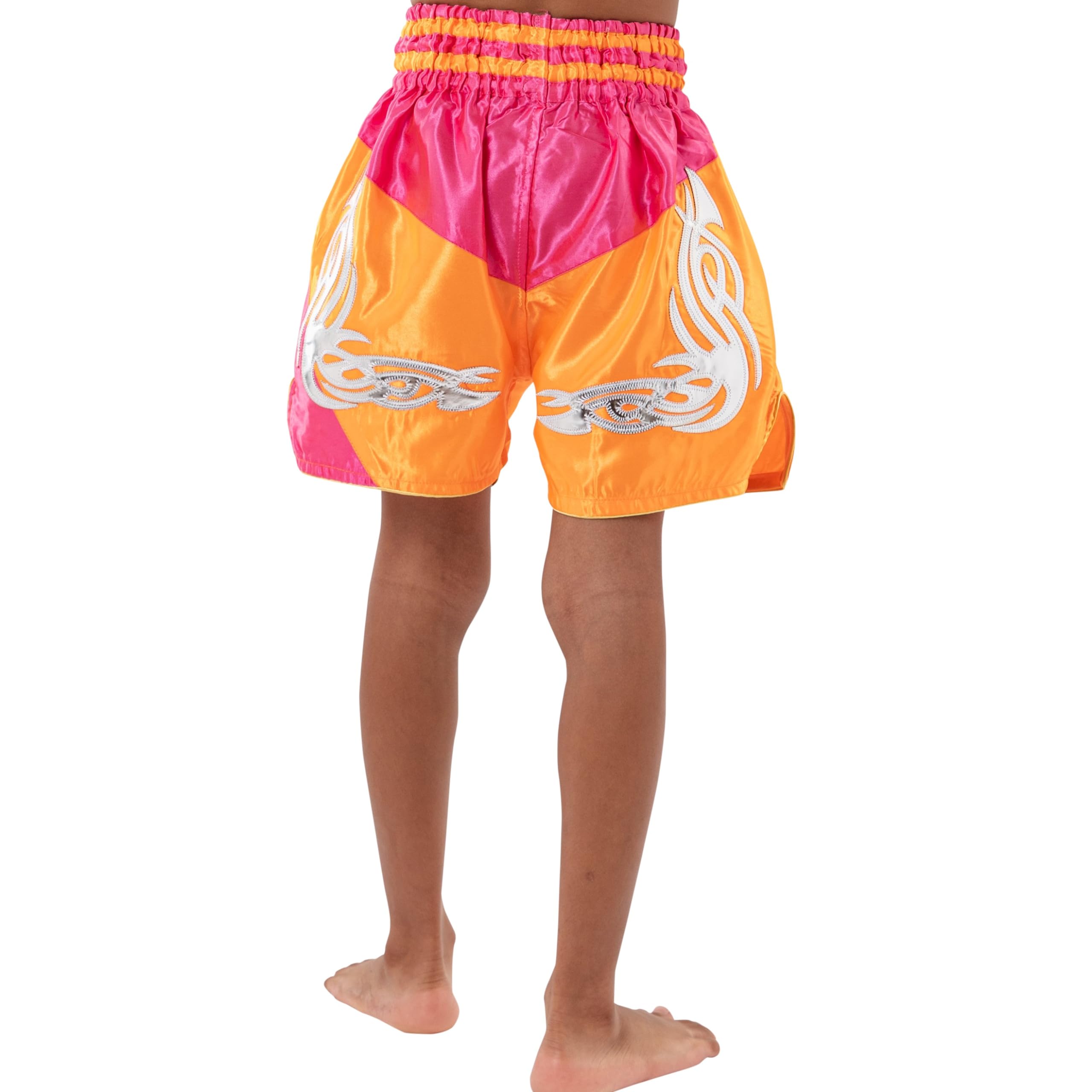 Shorts de Boxe Thaï pour Enfants (2 à 12 Ans) Filles et garçons, Shorts pour Muay Thaï, MMA, Arts Martiaux