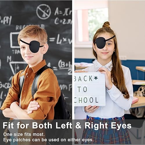 Vista 4 de 2 parches para los ojos, parches ajustables para los ojos, parche médico para el ojo, ambliopía para ojos perezosos para ojos izquierdos o derechos