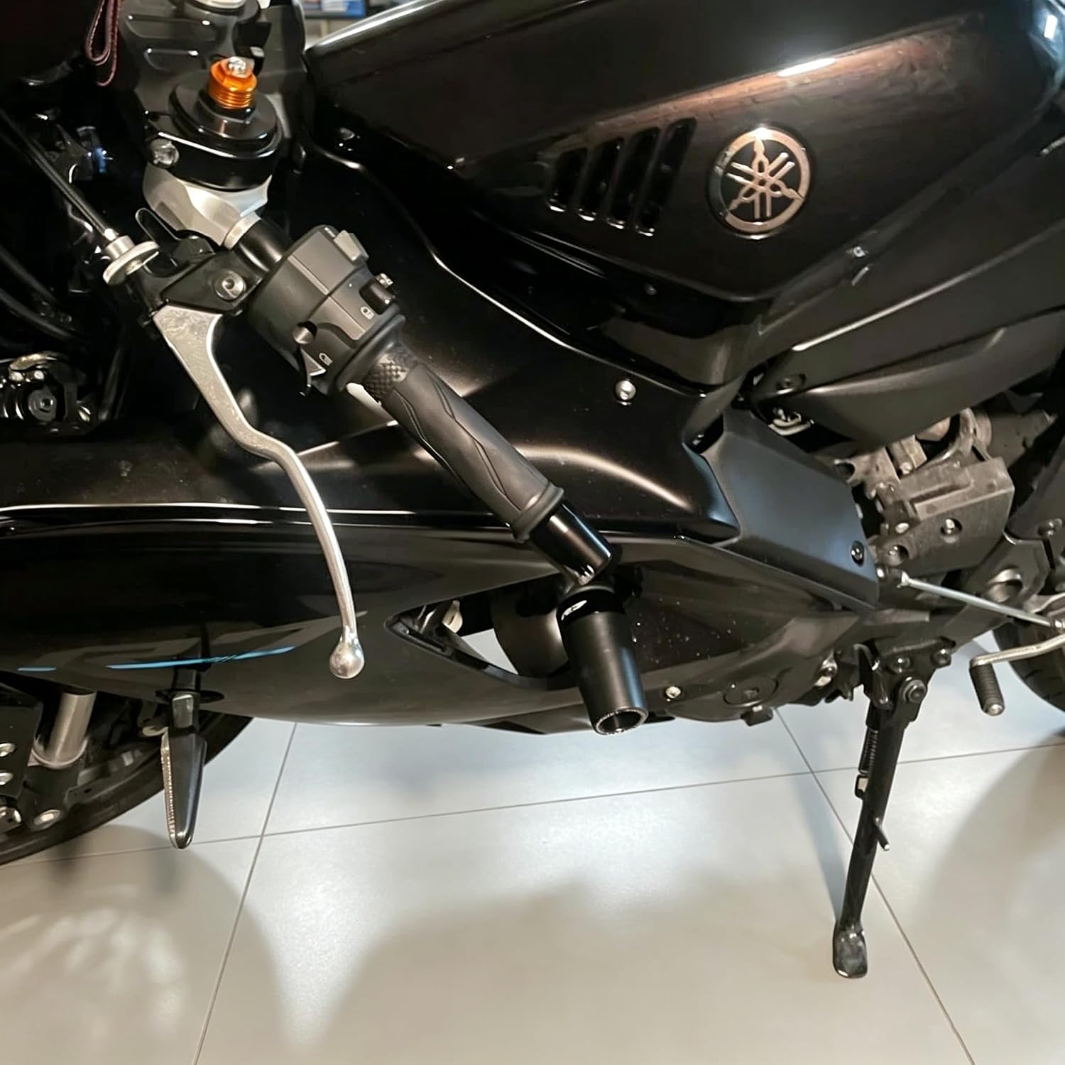 Frame Sliders for Yamaha YZF-R7 YZF R7 2021-2025, CNC T6 Aluminum POM Crash Protectors Engine Guard. (Black)