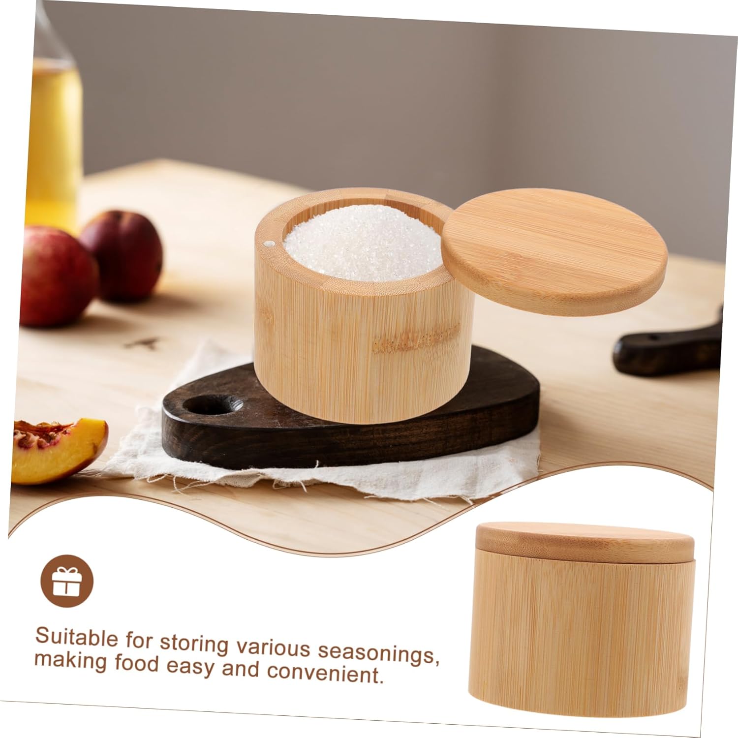 Alipis 5pcs Small Round Spice Jar Lid Convenient Seasoning Container for Salt Pepper and Herbs for Kitchen and Outdoor Use