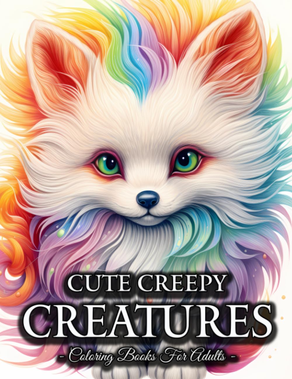 Cute Creepy Creatures: Adorable Baby Mythical Creatures Coloring Book For Adults With Fairies, Dragons, Unicorns, Gnome, And Many More!
