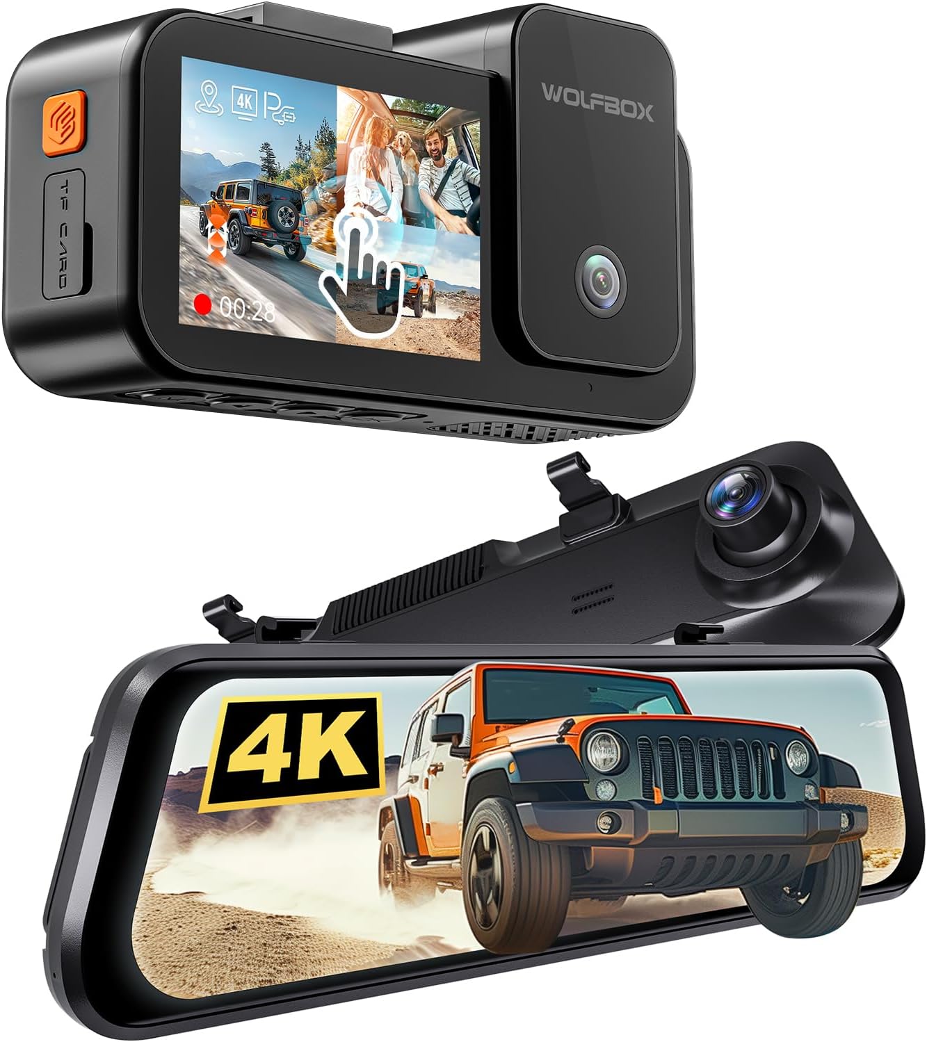 WOLFBOX G850 PRO Mirror Dash Cam and X5 Dash Cam overview