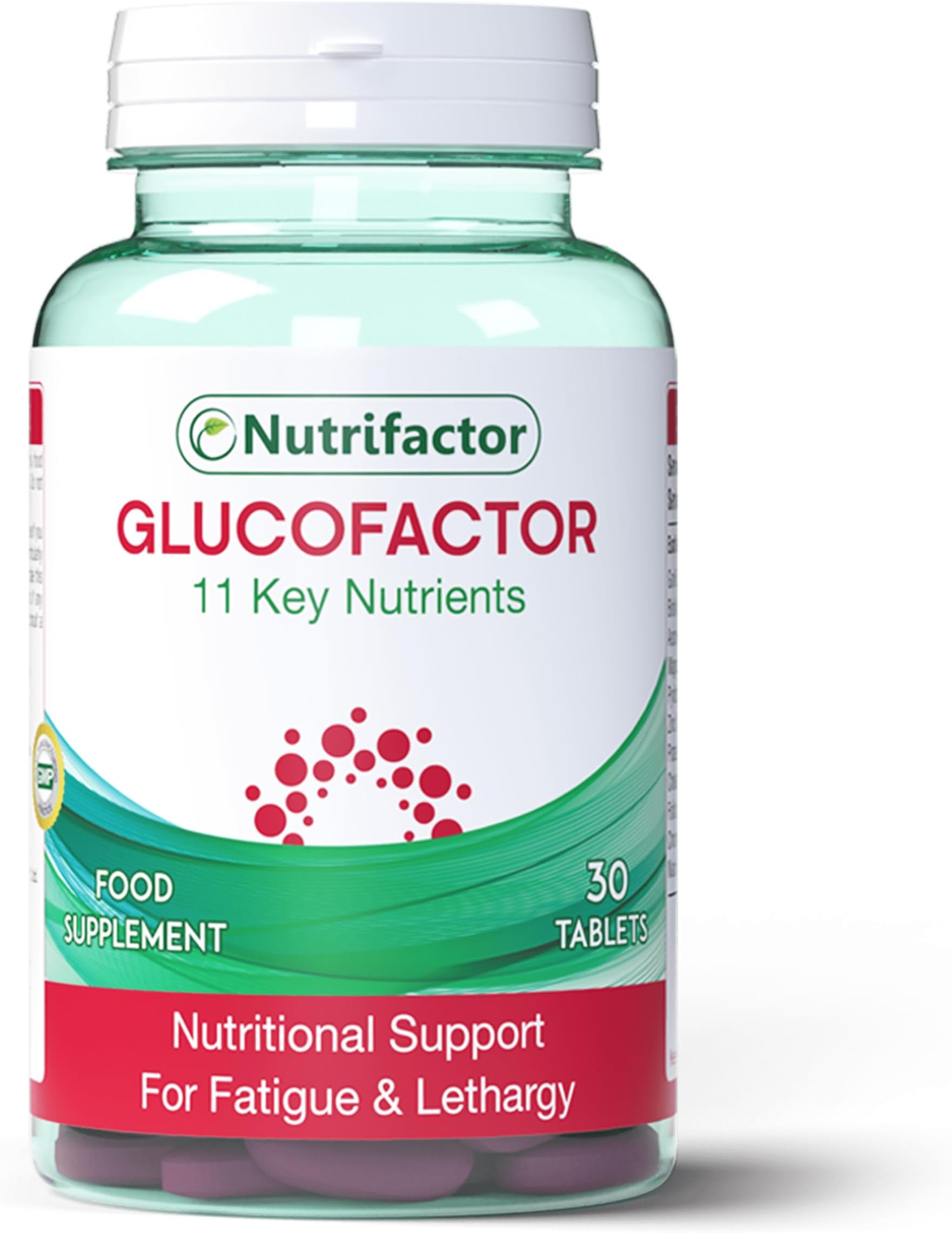 Nutrifactor Glucofactor - With Garlic Extract Formulated to Support Healthy Metabolism and Pancreatic Function - Diabetic Support, Blood Sugar Support for a Healthy Life (30 Tablets)