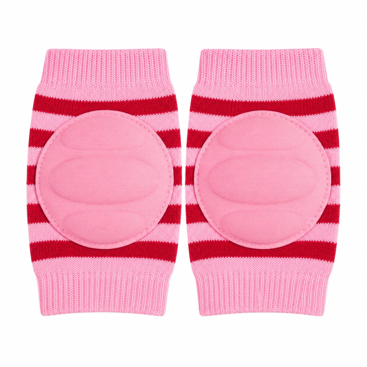 Tiny Explorers Baby Knee Pads for Crawling (Pink) | Stretchable, Breathable Leg Warmers, Anti-Slip Silicone Dots Knee Support-image-30