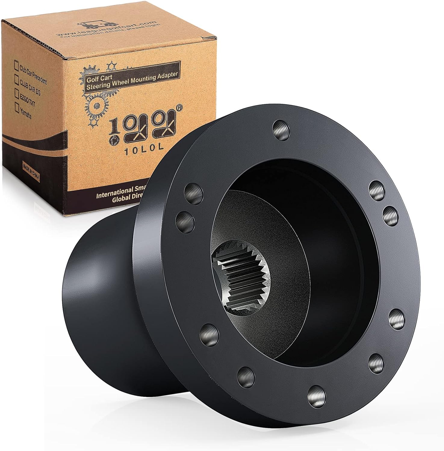 10L0L Golf Cart Steering Wheel Adapter for Club Car DS，Durable Anti-Corrosion Golf Cart Accessories