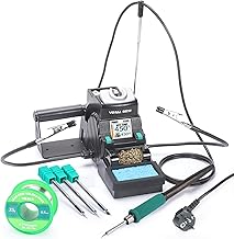 YIHUA 982-III Precision Soldering Station Kit C245-Compatible with 3 Soldering Iron Tips C245 Lead Free Welding Wire Automatic Standby Mode for Changing Tips