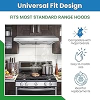 Vista 3 de Filter Everything Filtro de campana de repuesto compatible con Ventline BCC024600 – 8 x 8 pulgadas – Malla de aluminio – Sustituye a VNF-2M03-2