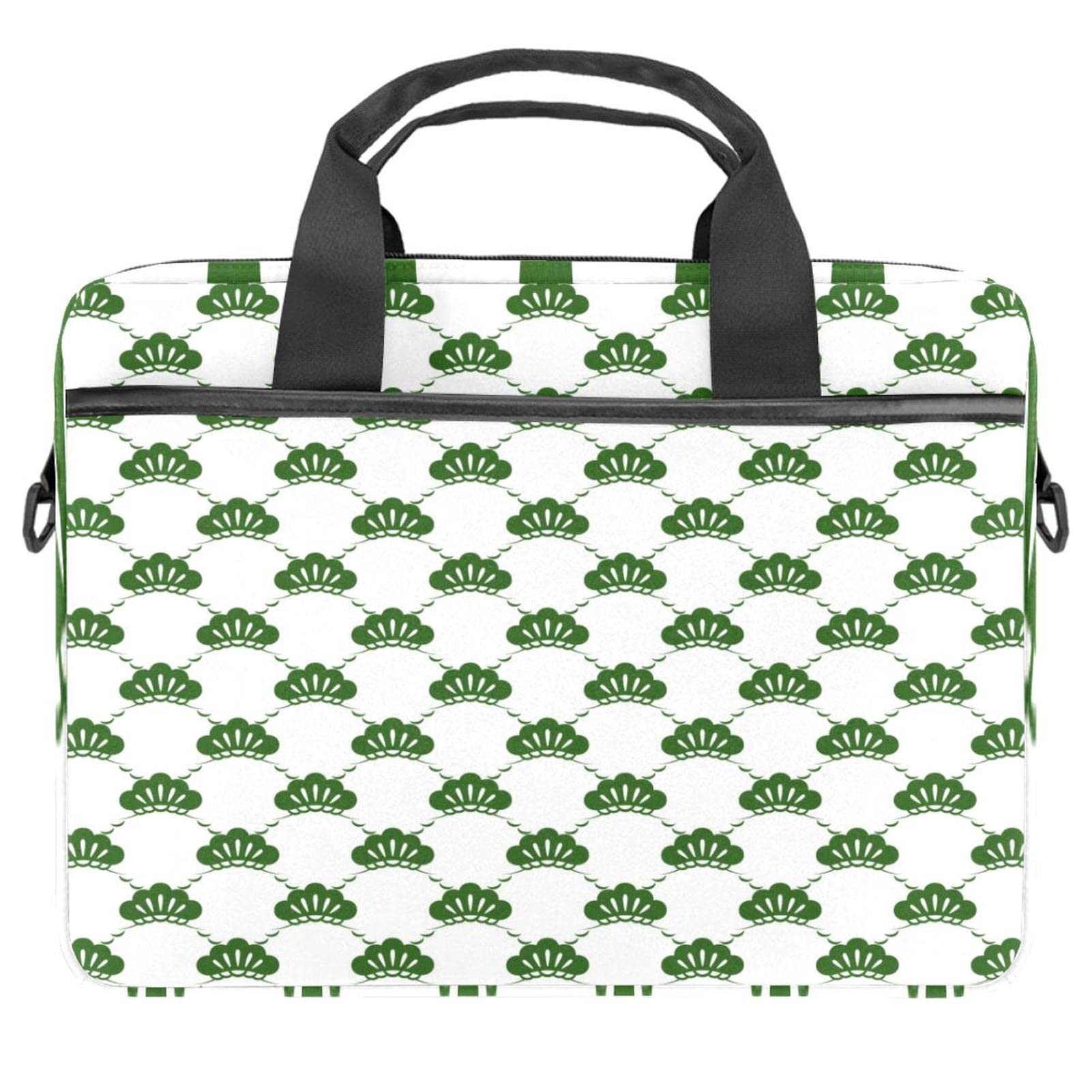 Sac à bandoulière pour ordinateur 13 à 14.5" avec motif crâne japonais et fleurs