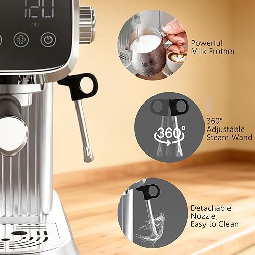 Miniatura 6 de Máquina de café expreso AMZRIGG