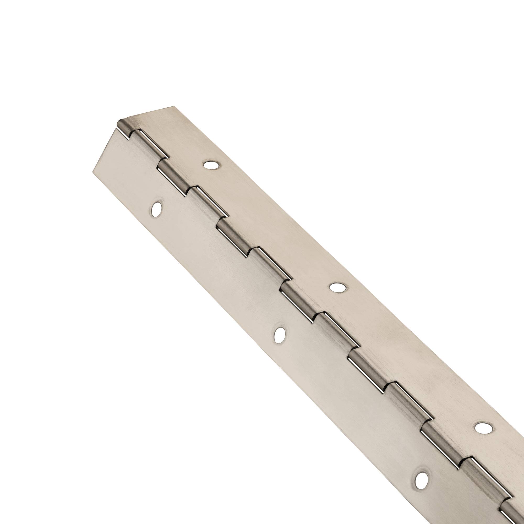 Gedotec Stabilo Charnière de Piano à Visser - Porte Roulée en Acier Inoxydable V2A - Bande de Fixation 900 x 32 mm - Meuble Percé - 1 Pièce