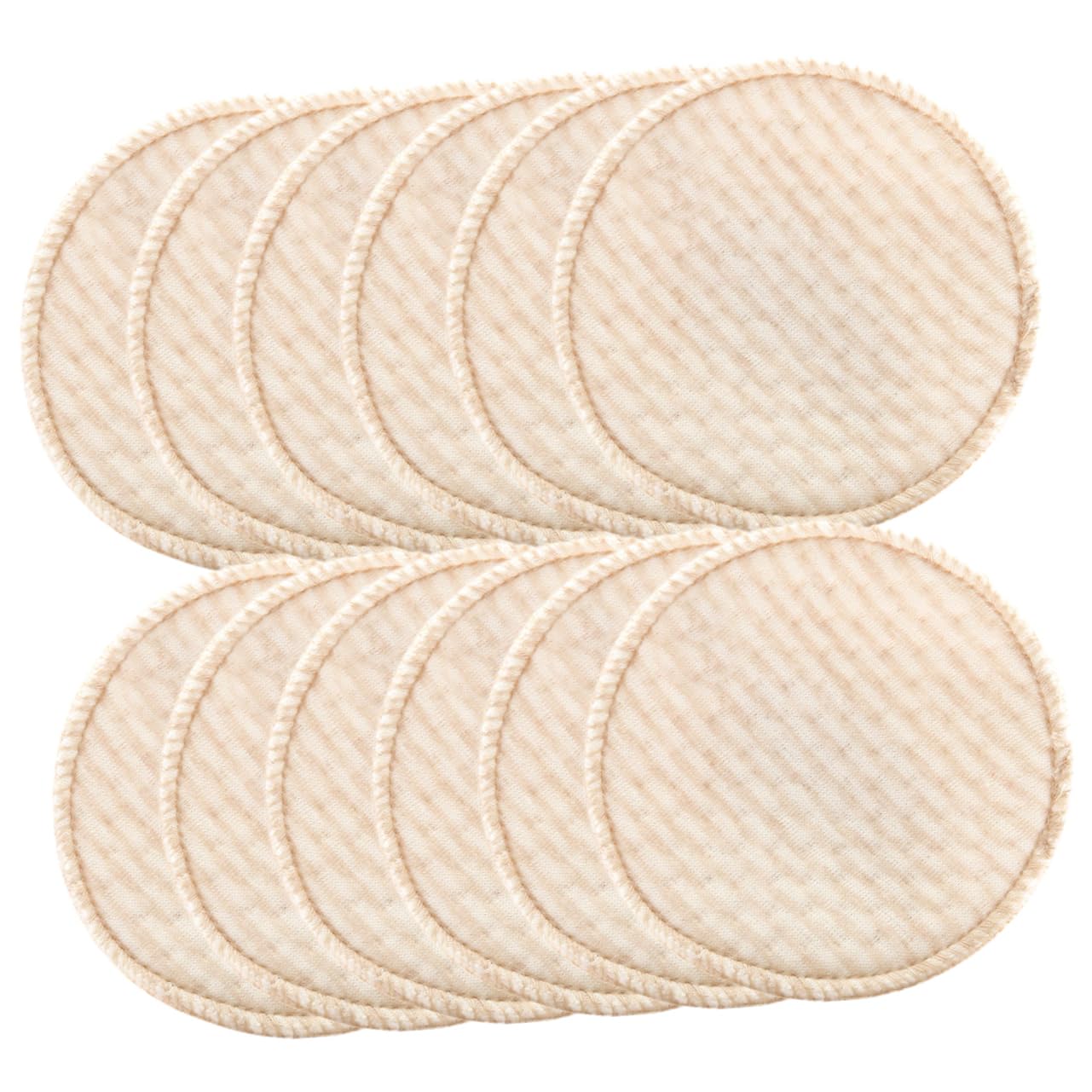 SWOOMEY 12Pcs Washable Nursing Pads Reusable Breastfeeding Cushions for Lactating Mothers Design Soft Material Portable for Go Use