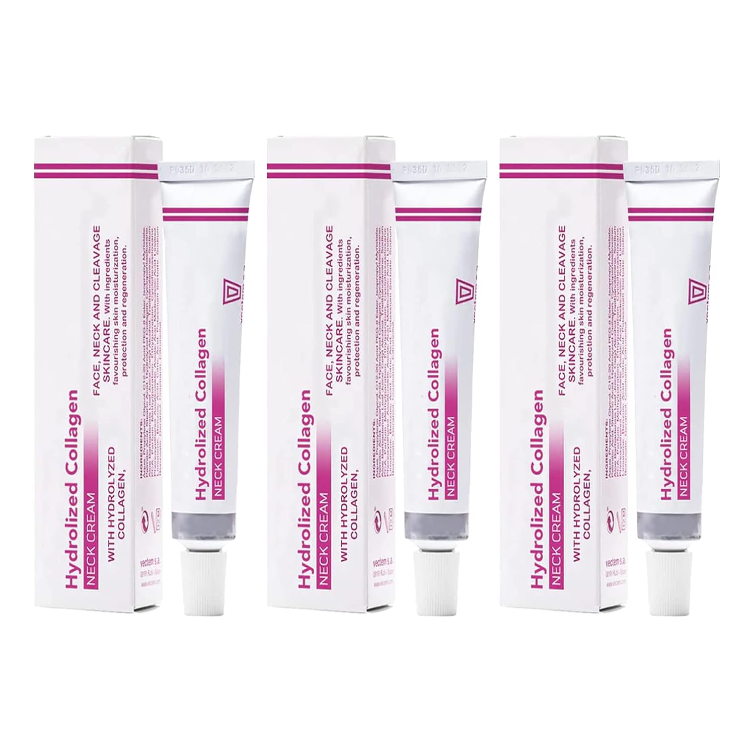Hydrolyzed Collagen Halscreme – Gegen Halsfalten & Schlaffe Haut, Feuchtigkeitsspendend & Hautverjüngend, Für Glatte Haut