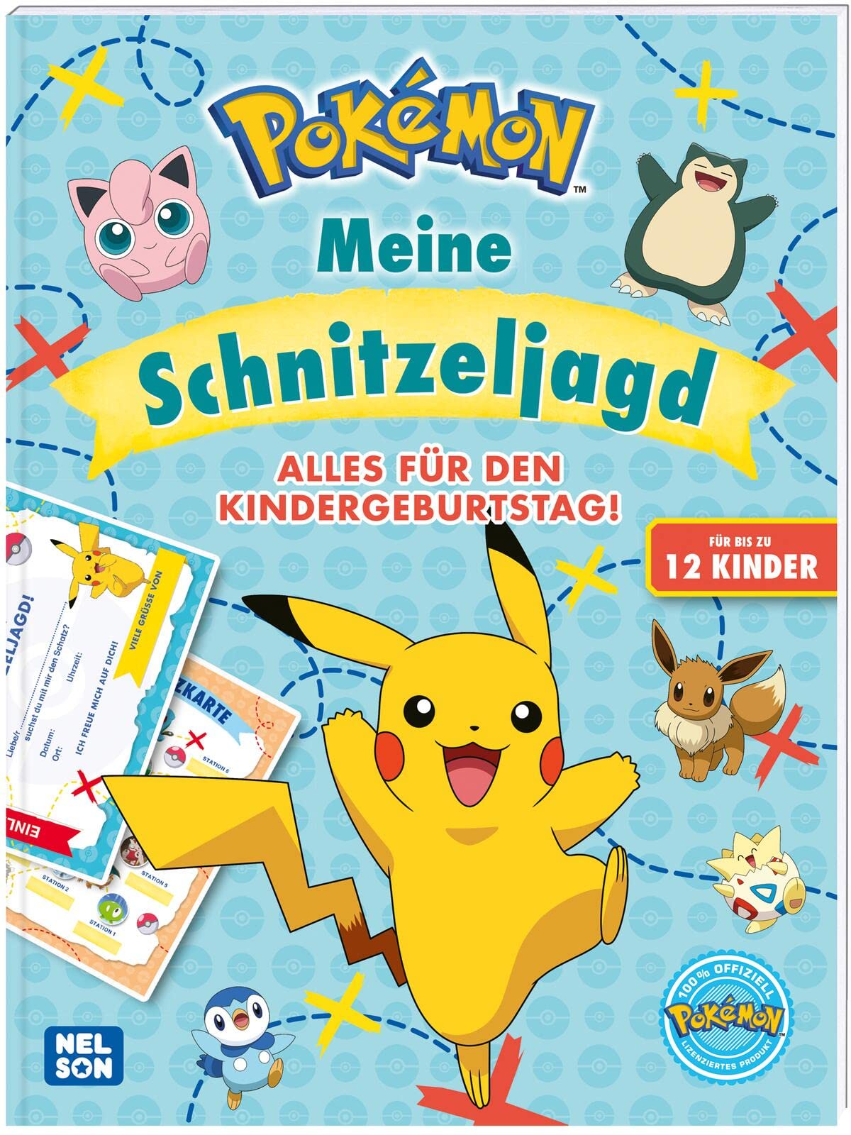 Pokémon Activity-Buch: Meine Schnitzeljagd: Alles für den Kindergeburtstag! | Beschäftigungsbuch für bis zu 12 Kinder