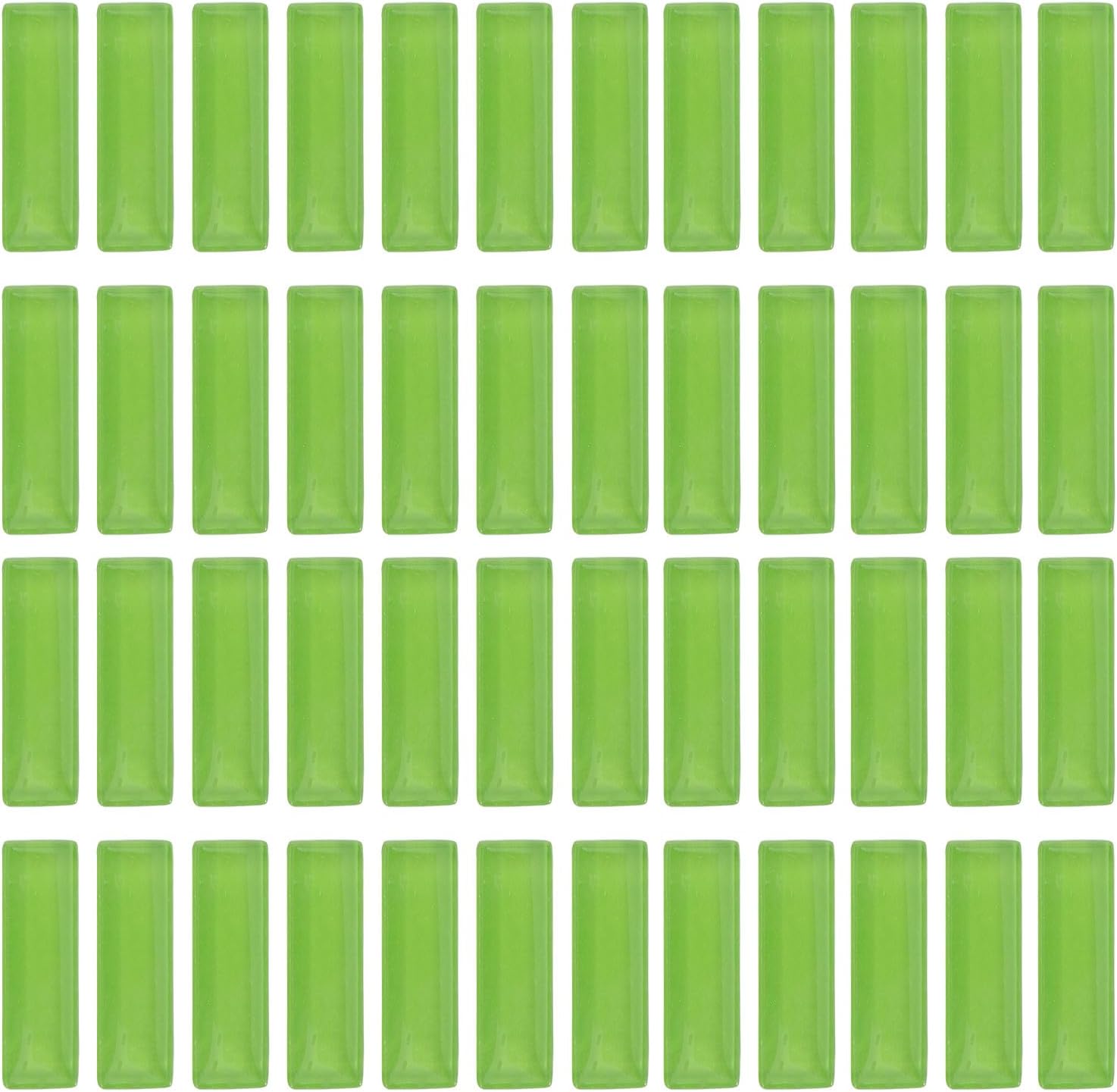 jojofuny 2 Pack Mosaic Tiles for Crafts: Glass Mosaic Tiles Crafts Mini Glass Pieces for Coaster DIY Art Projects Home Decoration Green