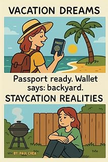 Vacation Dreams & Staycation Realities Word Search Puzzle Book: A Hilarious Word Search Book for Travel Dreamers and Budget Adventurers