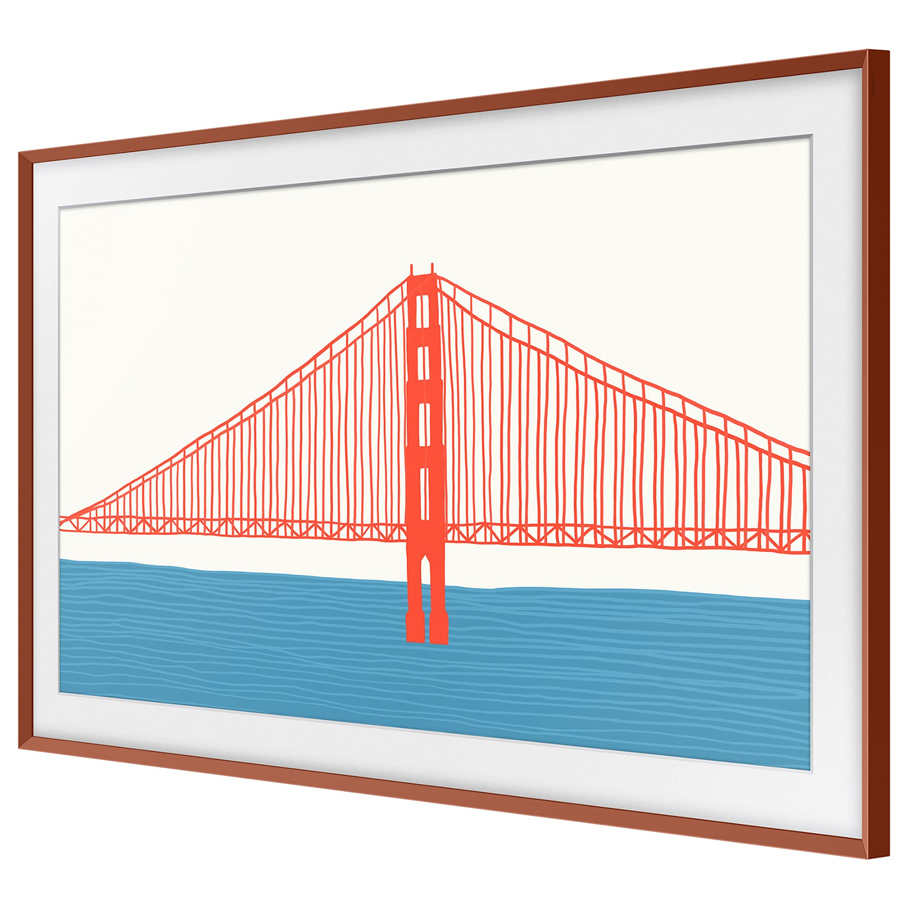 Samsung The Frame Bezel - Terracotta 55 Inch -5