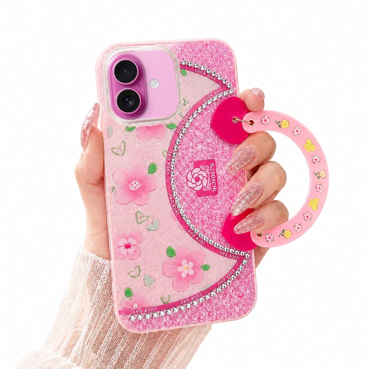 VONZEE Cute Pink Butterfly Transparent Back Cover for iPhone 17| Clear Shockproof TPU Protective Case | Slim Anti-Yellowing Crystal Clear Phone Cover for Girls and Women — Amazon image 20
