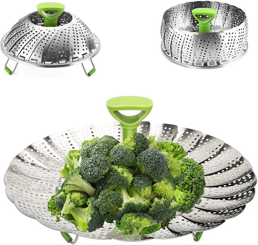 Vegetable Steamer Basket Baby Food Veggie Fish Pot Pan