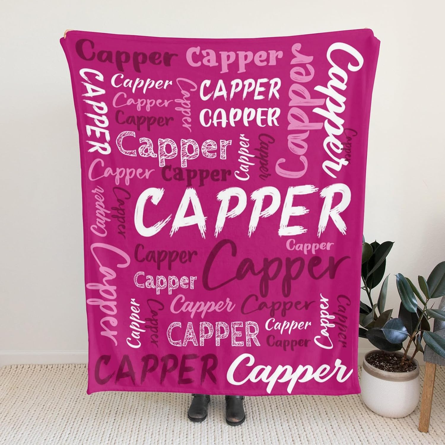 Name Blanket Personalized Blanket for Adult Kids Custom Blanket with Name Flannel Personalized Blanket and Throw