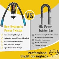 LEJIEYIN Állítható Power Twister 10-200 kg - Hidraulikus Mellizom Edző Eszköz Felsőtest Erősítéshez - Kék Fitness Edzőgép Otthoni Edzéshez 5