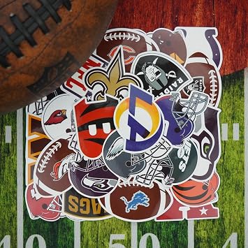 105 pcs Sports Stickers Pack,Football Stickers,Rugby Decals,Waterproof Self-Adhesive Decals.