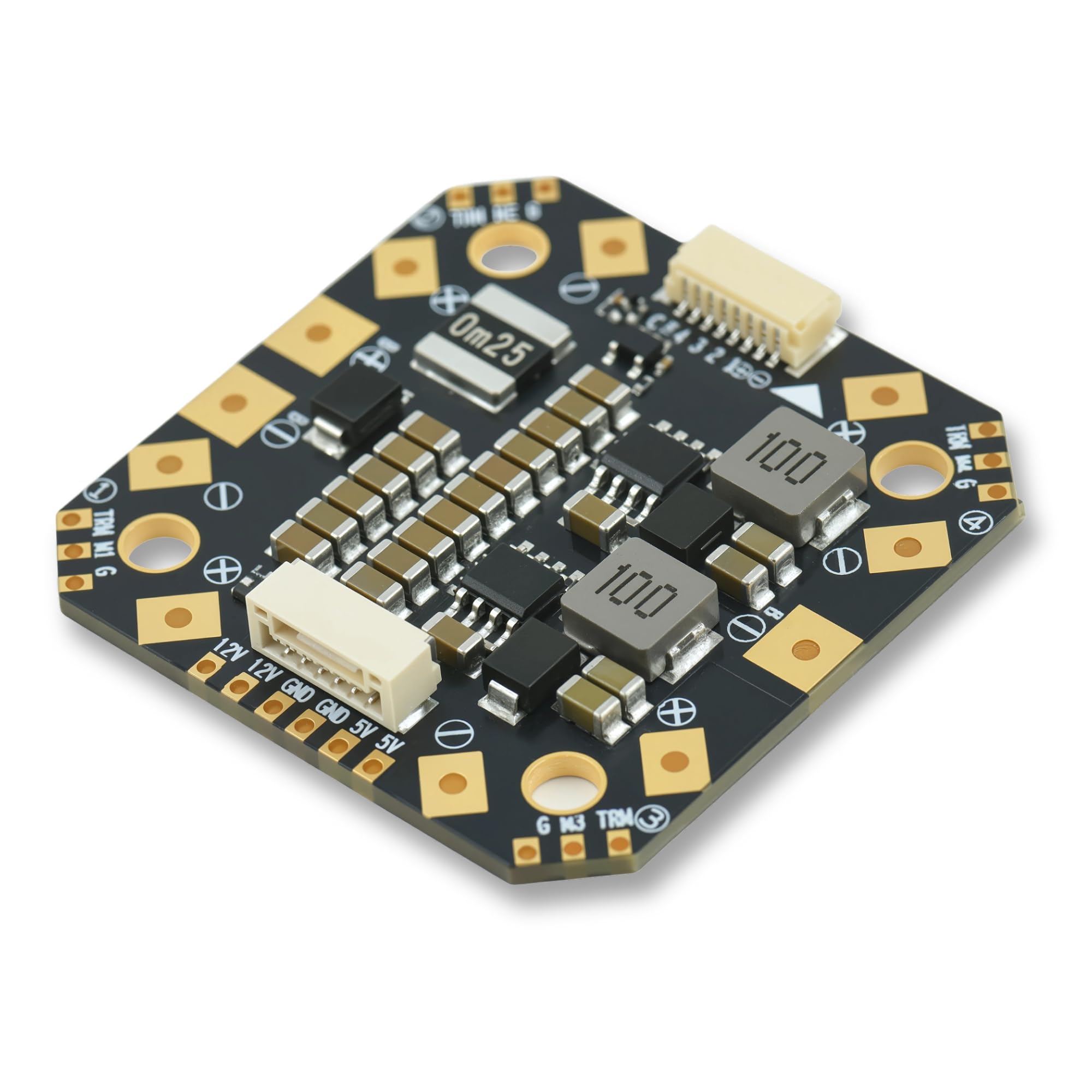 AERO SELFIE 4IN1 ESC Power 320A Adapter Module PDB Power Distribution Board XT60 for 4 Brushless ESCs, 3S-10S Input, 5V/12V Output, 0 13.9g,