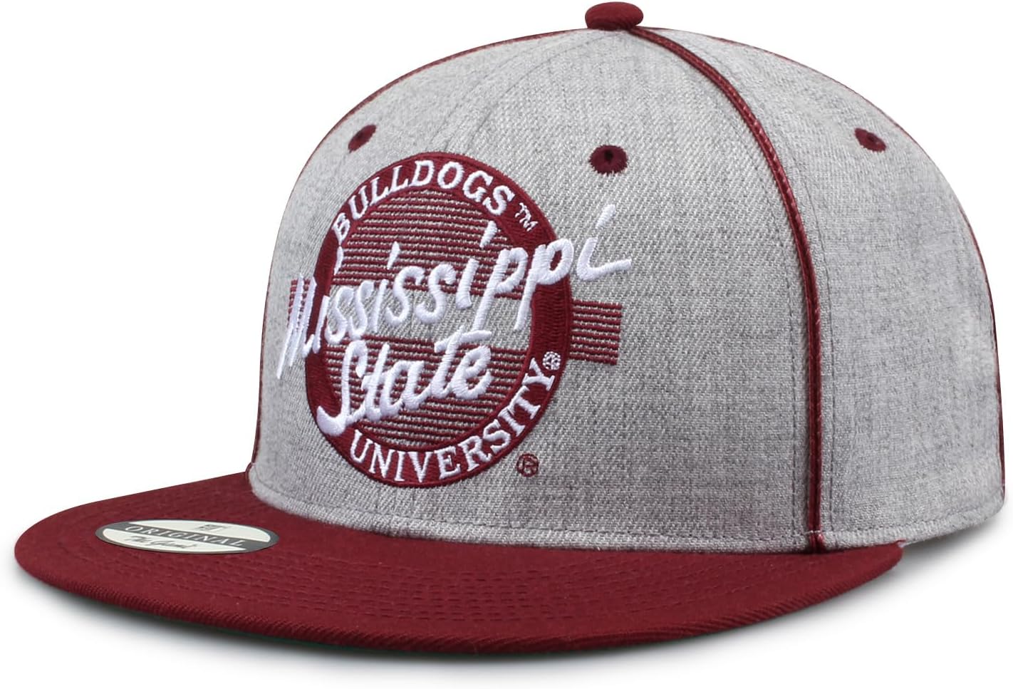 The Game NCAA Licensed, Mississippi State Bulldogs Flat Brim Snapback Hat - Image 2
