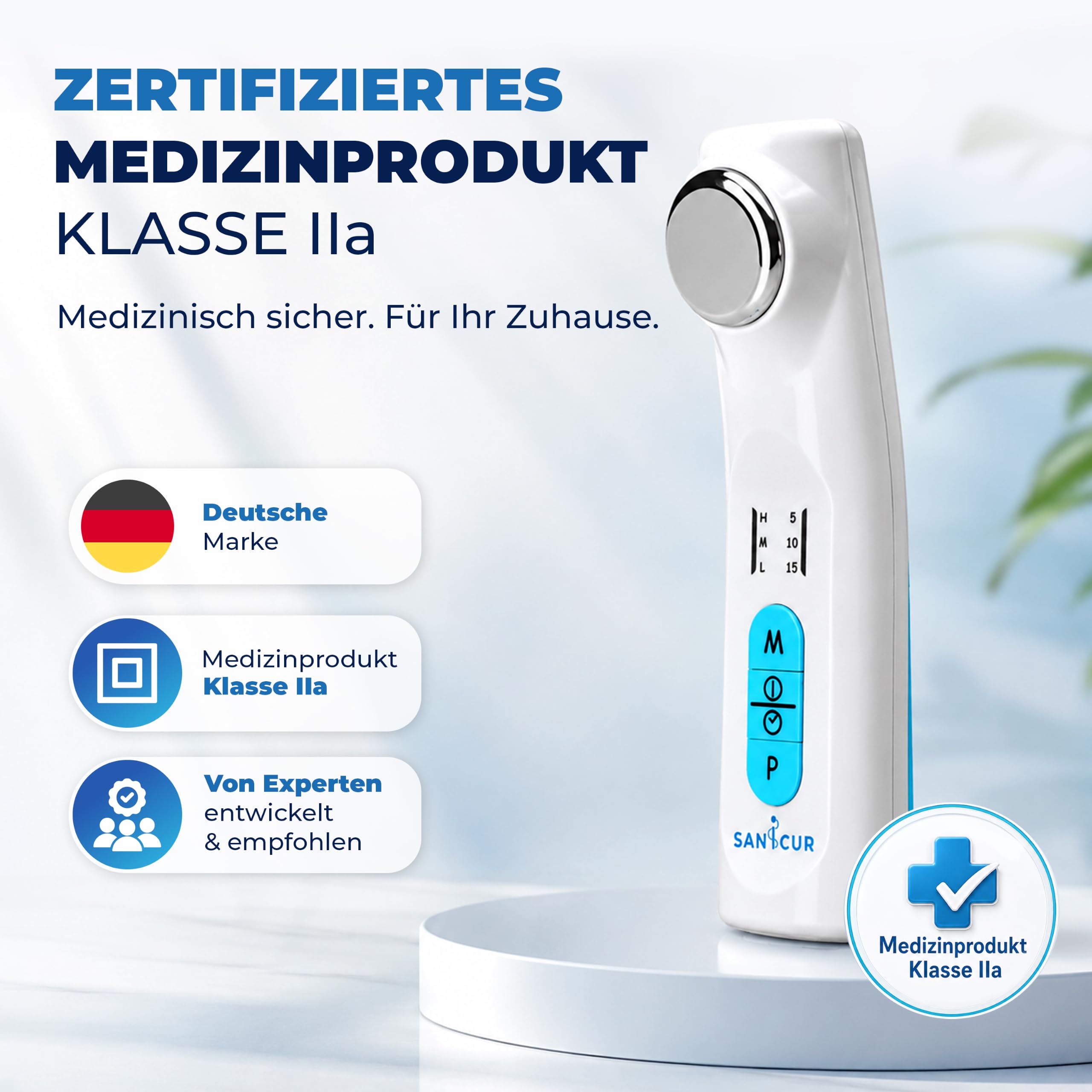 Ultraschallgerät für Zuhause - Zertifiziertes Medizinprodukt Klasse IIa - Ultraschallgerät Schmerztherapie bei Arthrose, Muskel- & Gelenkschmerzen - 1 MHz, inkl. 150ml Ultraschallgel