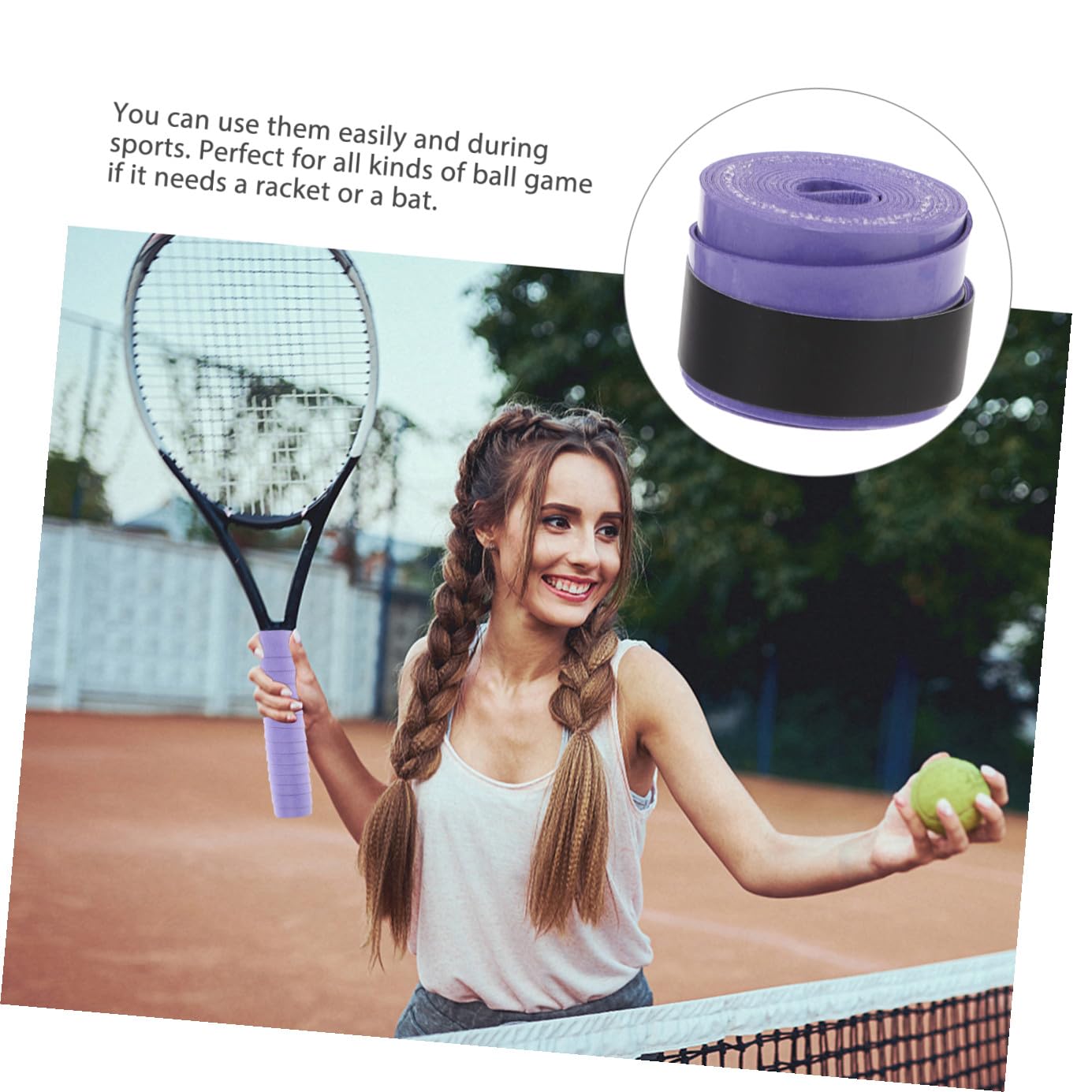 Toddmomy Colla per Racchette da Badminton Overgrip per Racchette da Badminton Grip Anti-Tennis Overgrip per Racchette da Tennis Nastri Adesivi per Racchette da Softball Nastri Adesivi