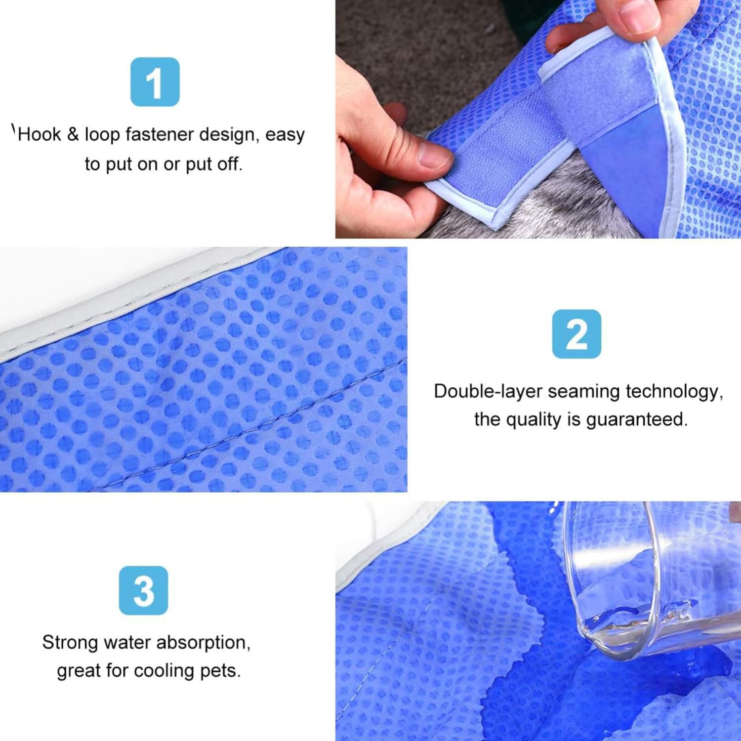 Norhogo Breathable Mesh Ice Vest, cool vests for dogs pet cooling jacket, dog cooling vest - Image 4