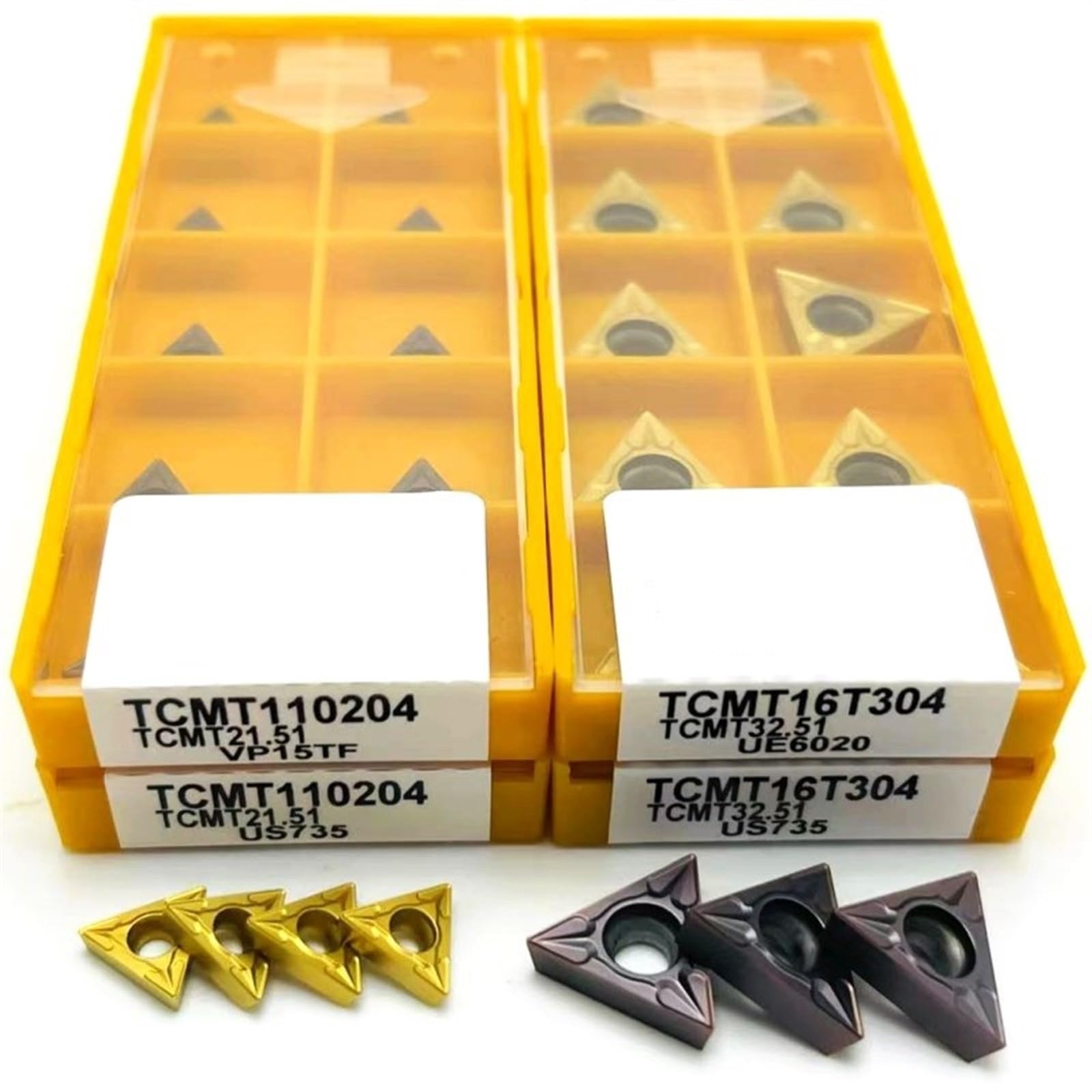 Inserts TCMT 16T308 US735 en carbure pour outil de tournage CNC et plaquette de coupe