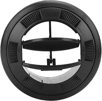 Car Air Vent Deflector, Improved Airflow AC Deflector Black Round 3 Inch for Drivers Passengers Commuters in Cars Trucks SUVs Buses RVs