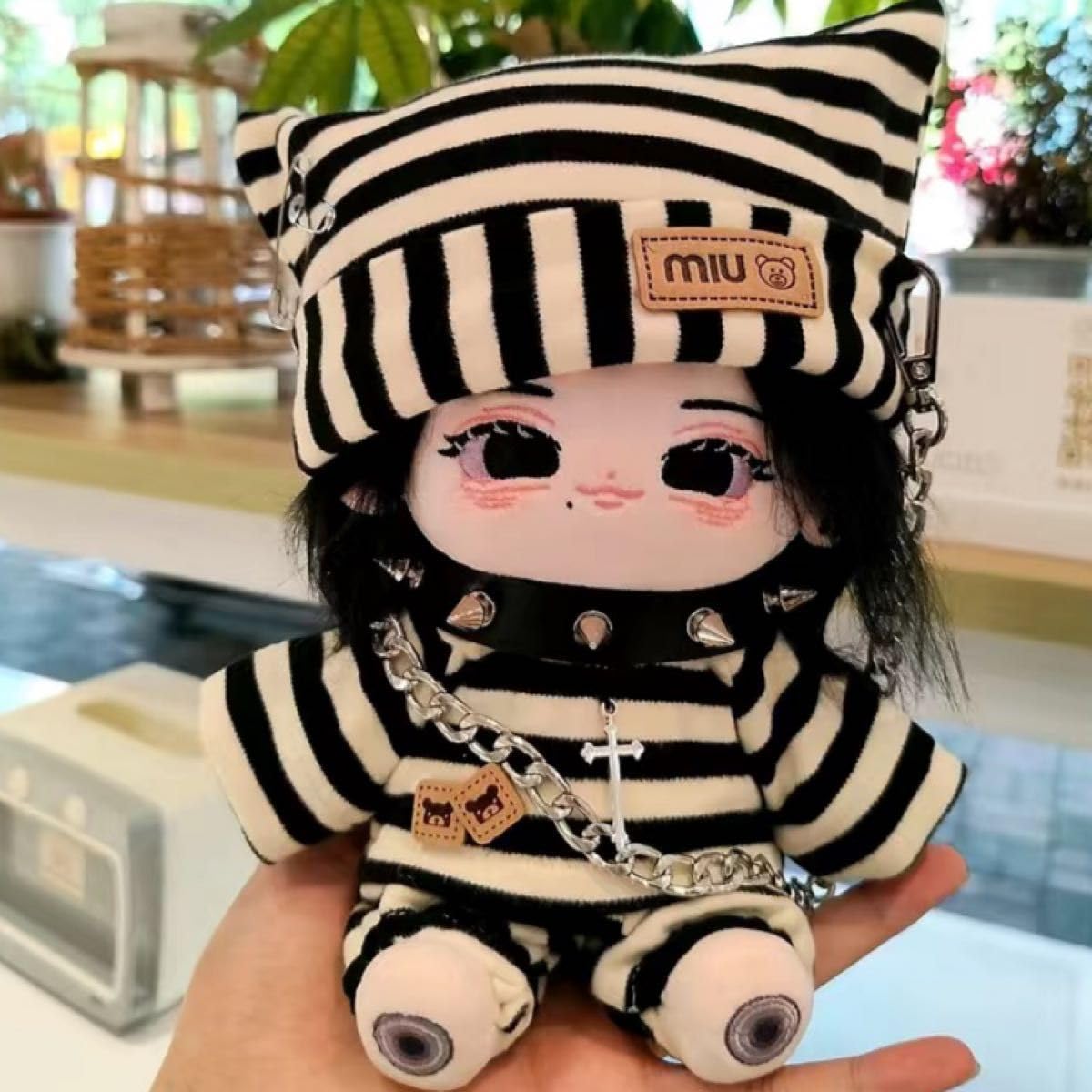 Labubu x GDragon ぬいぐるみ服（ネイビー） LABUBU 着せ替え服 6点