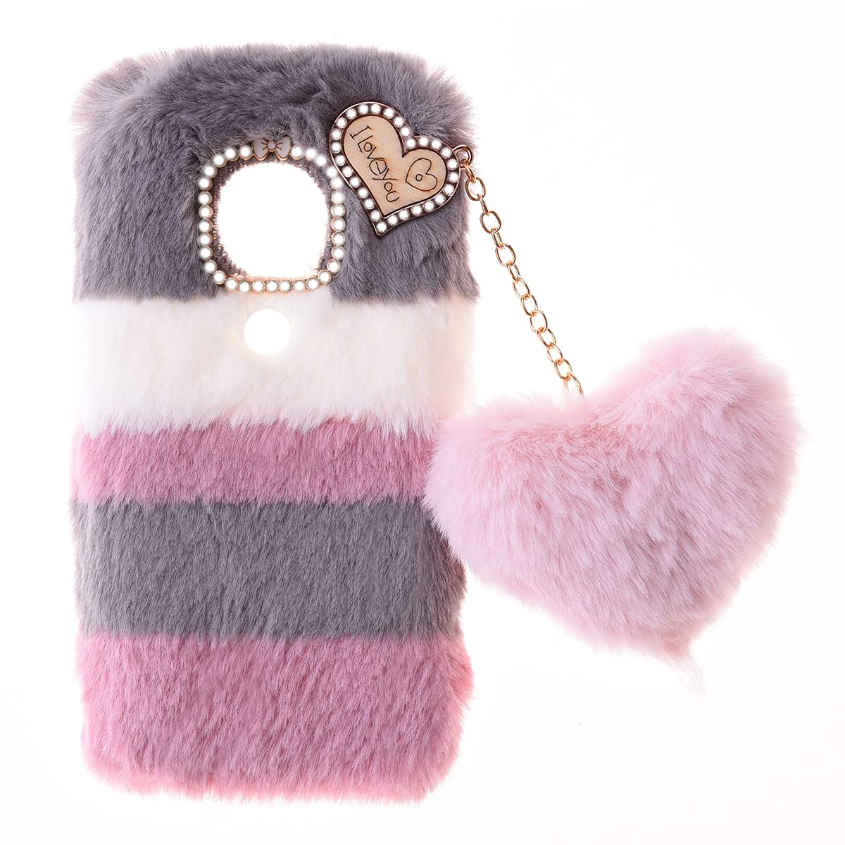 Xifanzi Custodia Peluche per Nokia 5.3 Carino Morbido Peloso