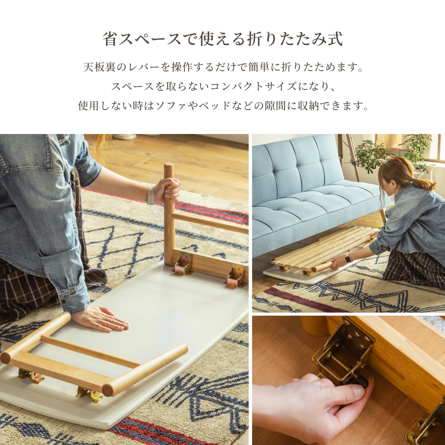 Amazon.co.jp: Pure luxe テーブル センターテーブル ローテーブル 105