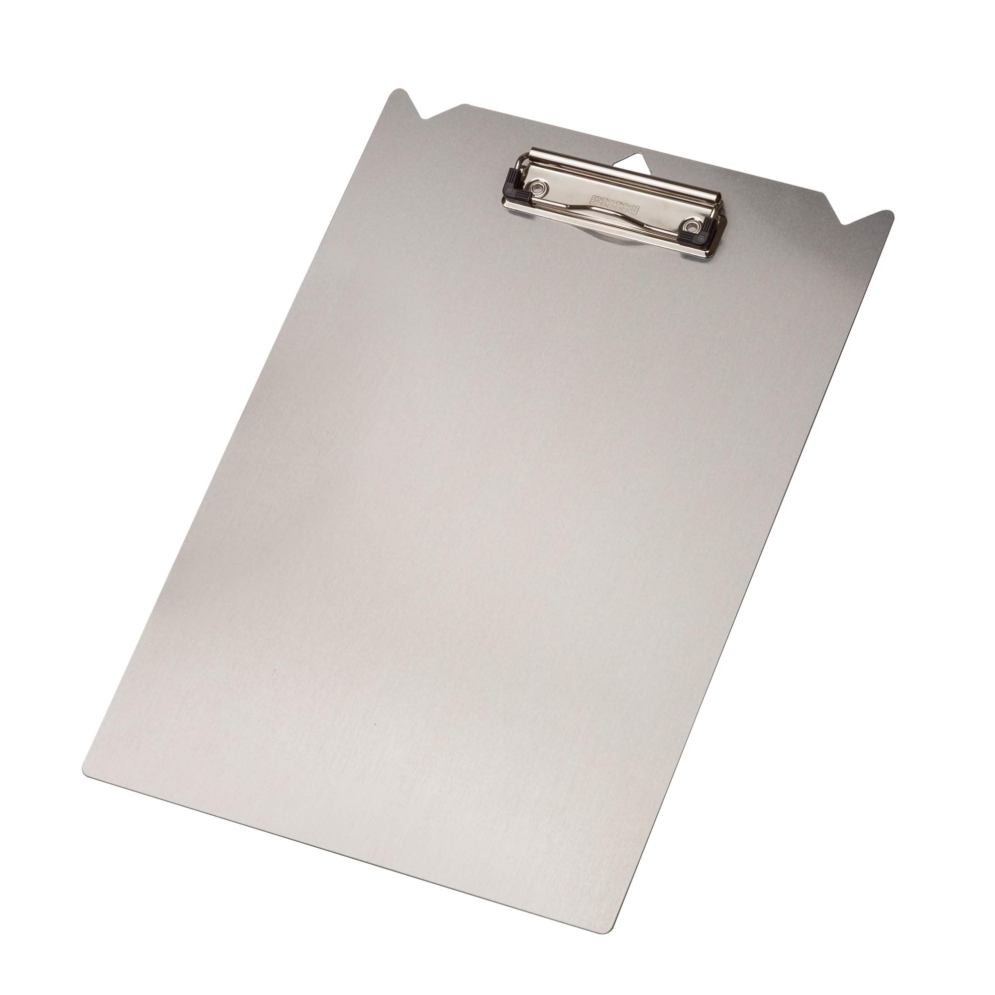 TARIFOLD 181100- Klemmbrett aus Aluminium Pro, DIN A4, mit Federklemme und Aufhängeloch, extra starke und flache Klemme, stabile Schreibplatte