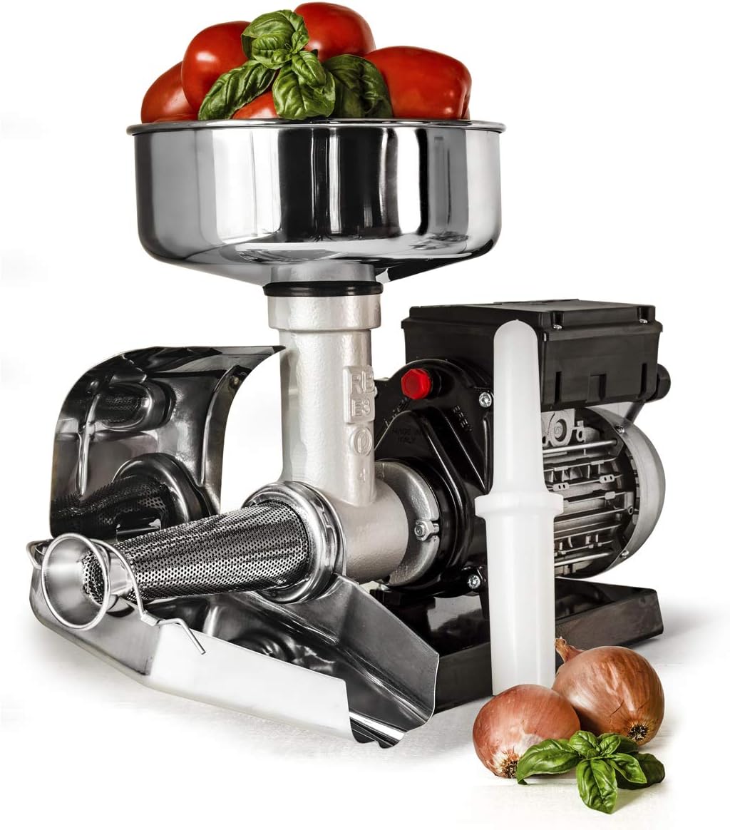 Electric Tomato Strainer Machine - Made in Italy - Perfect for Canning Tomato Purees, Sauces and More! (No. 3)
