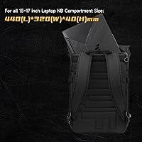 black leather backpack men minimal Skald Black Pebbled Leather Backpack