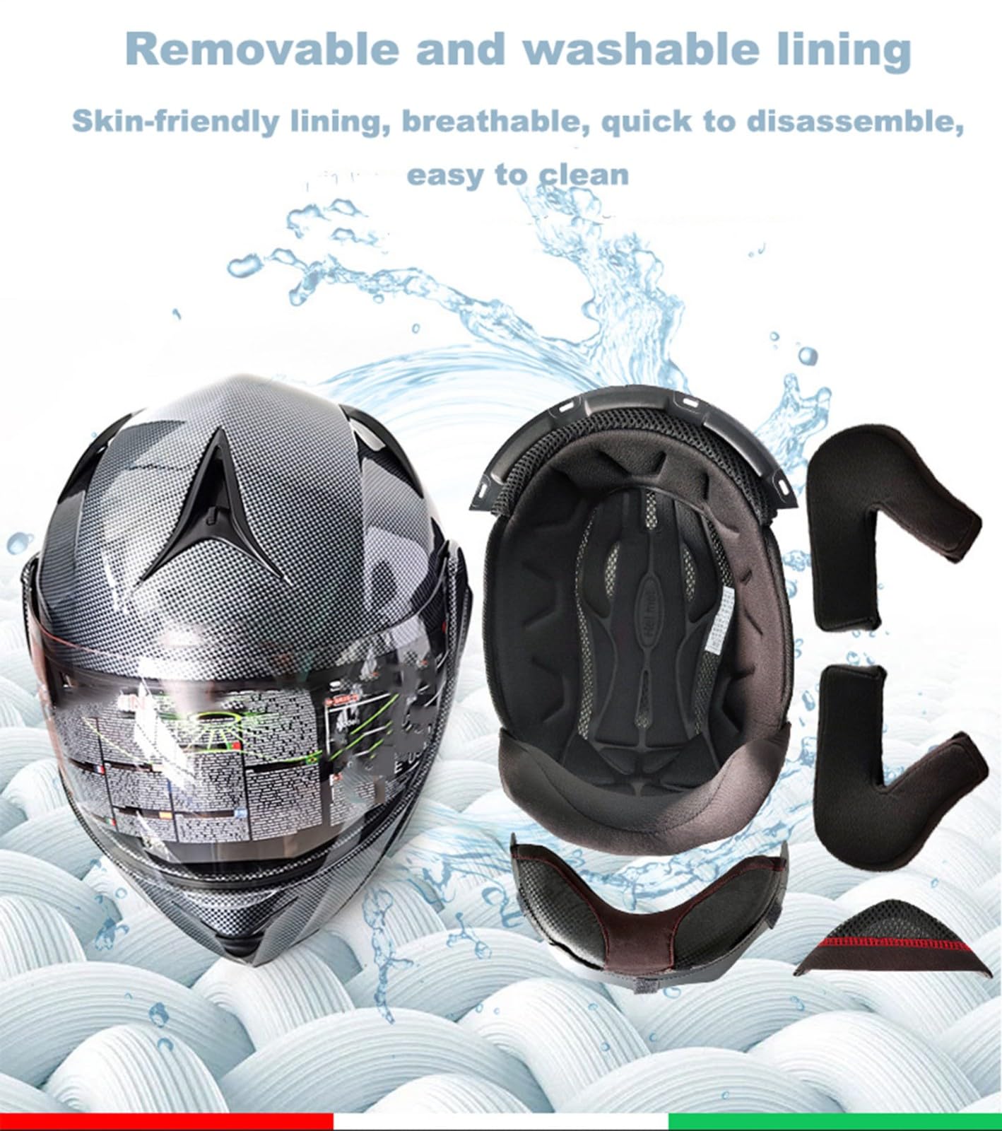 Motocross Helm Fullface, Motorradhelm Herren Damen, Erwachsener Motorrad Downhill Full Face Helm, Downhill Motorradhelm Motorradhelm, Road Helm