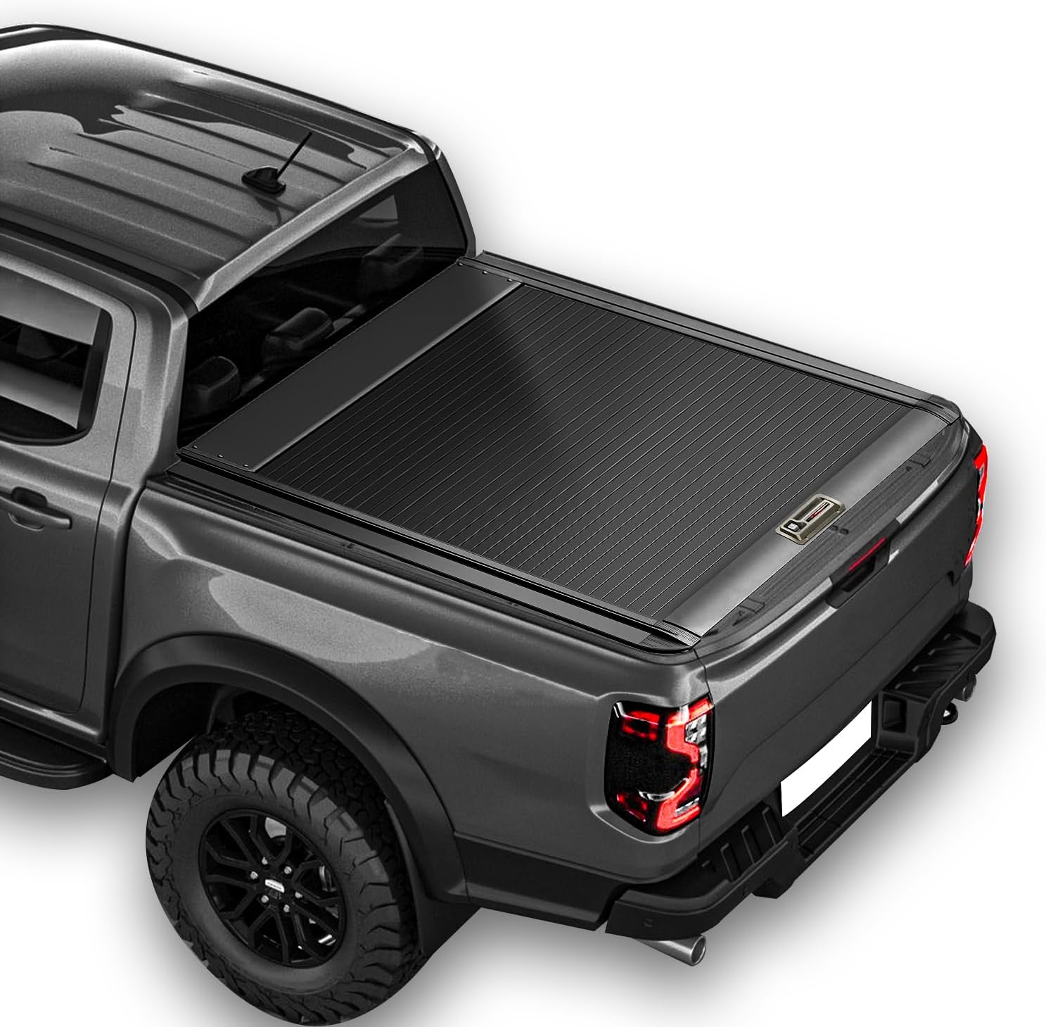 SADELOOS Retractable Truck Bed Tonneau Cover Compatible with 2019 2020 2021 2022 2023 2024 2025 Ranger (5'/60'') Retractable Hard Truck Bed Cover Key Lock