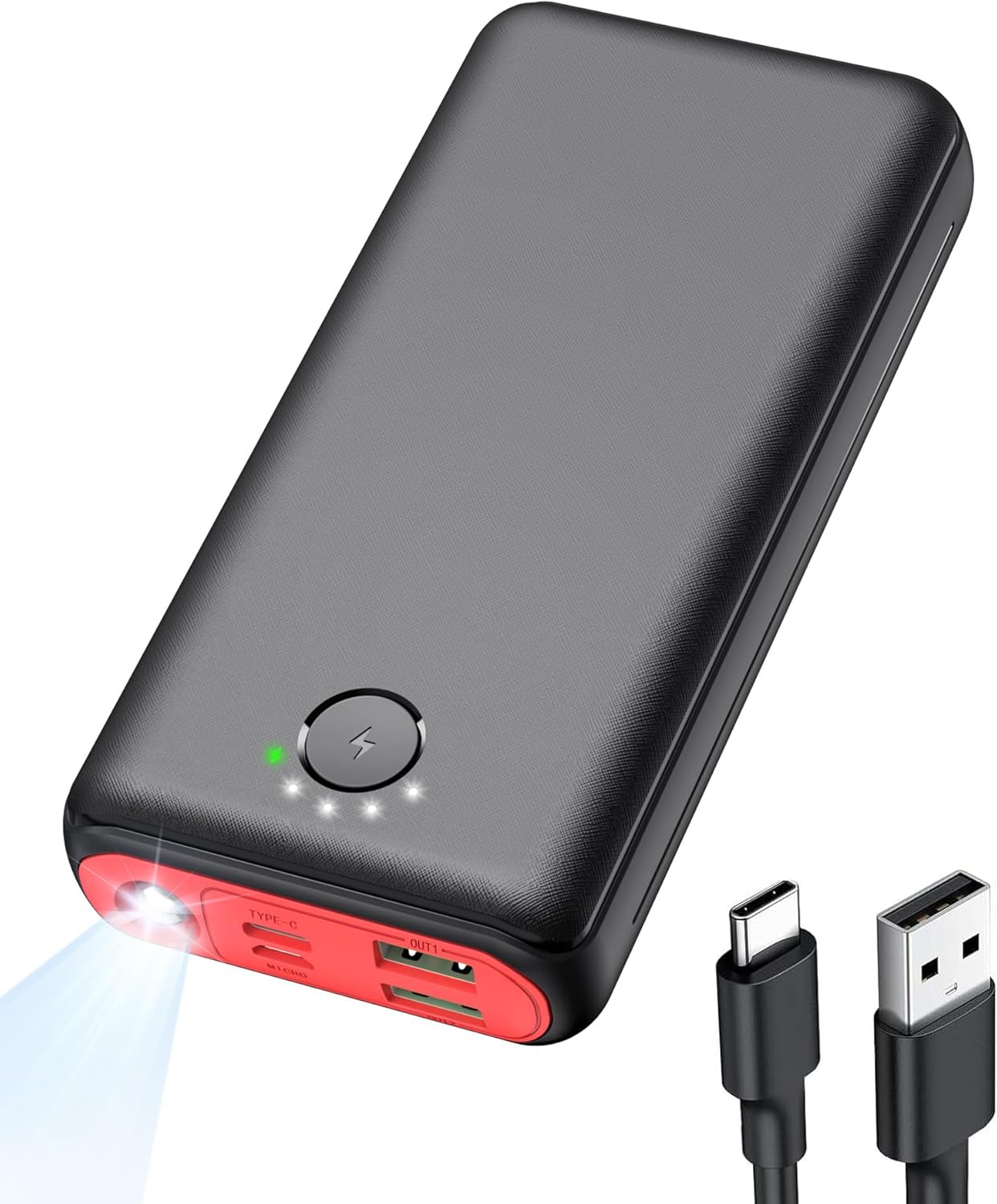 Portable Charger Power Bank 40000mah, USB C Fast Charging 22.5W External Battery Pack Phone Charger Quick Charge with 3 Outputs & 2 Inputs for iPhone 16/15 Samsung Android Camping Travel Essentials