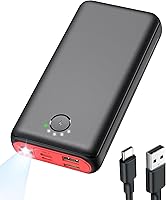 RONEGN 40000mAh Power Bank, 22.5W USB C Fast Charging Portable Charger, 3 Outputs for iPhone 16/15, Samsung, Travel Camping Essentials