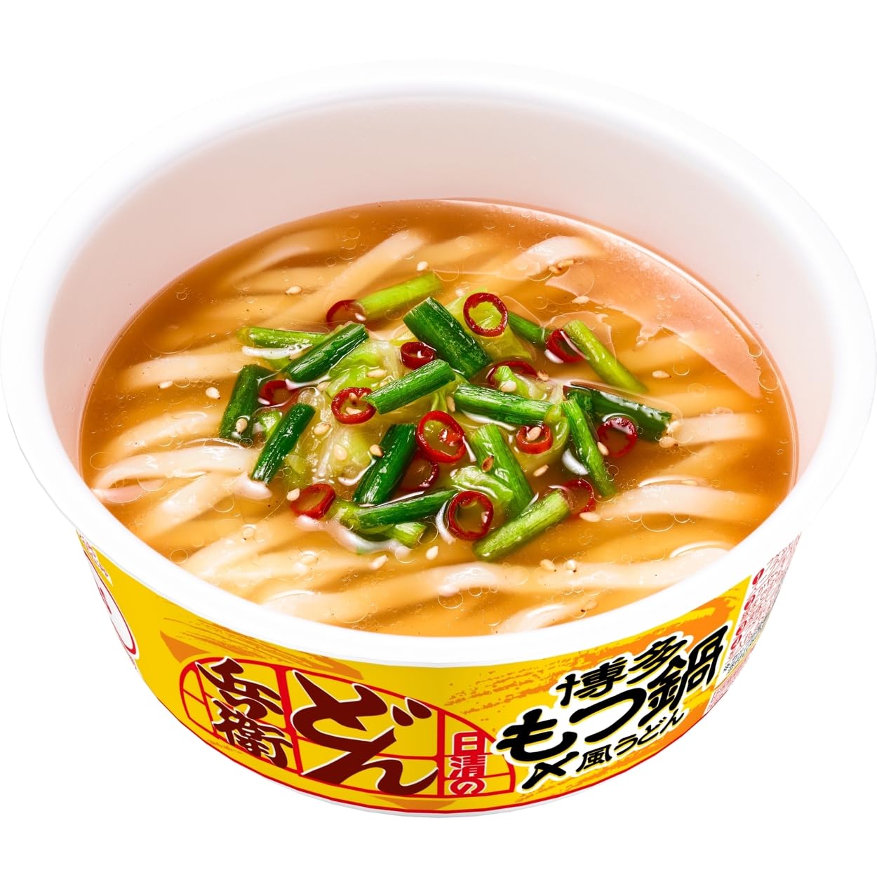 Amazon.co.jp: どん兵衛 博多もつ鍋〆風うどん 95g ×12個 [日清食品