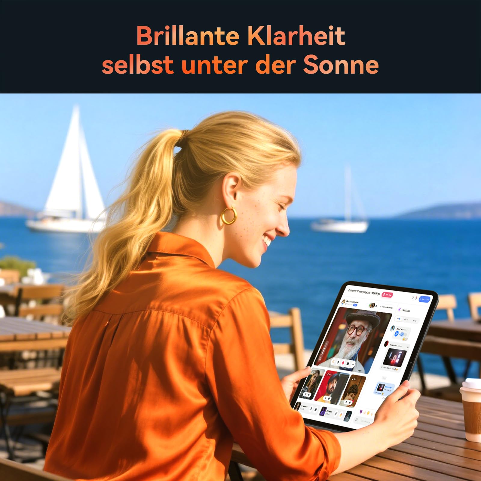 T60 Pro Tablet 13.4 Zoll, Tablet Android 16 mit Tastatur, 120Hz FHD Display, 24GB RAM+256GB ROM, 10000mA, Widevine L1, Octa-Core Gaming Tablet für Studium,Arbeit,inkl. Stift & Maus, 4 Jahre Garantie