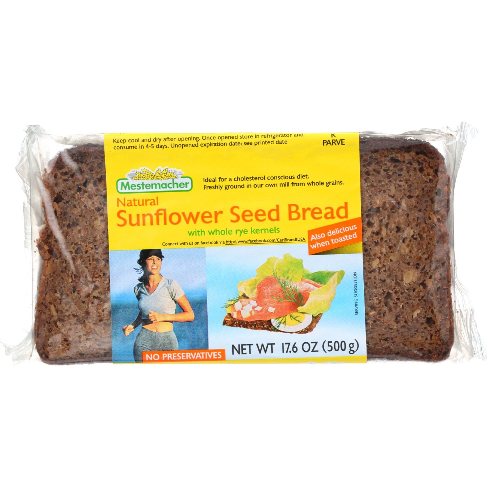 Bread Bread - Sunflower Seed - 17.6 oz - 1 each (Pack of 3)