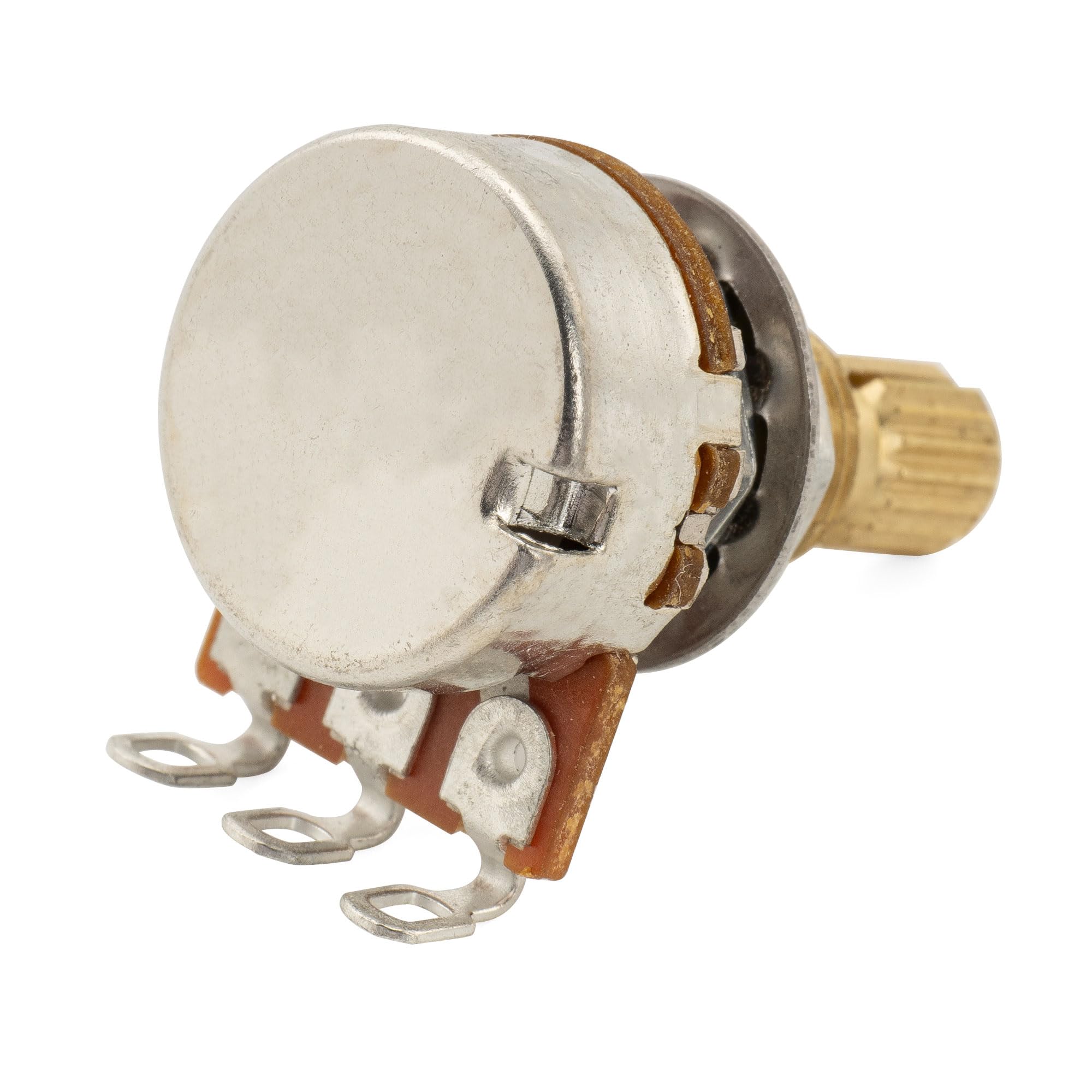 Musiclily Pro Brass Gwint Mini Metryczna A250K Potencjometr Gitaryowy Logarytmiczny do Gitary Elektrycznej i Basowych (4 szt.)