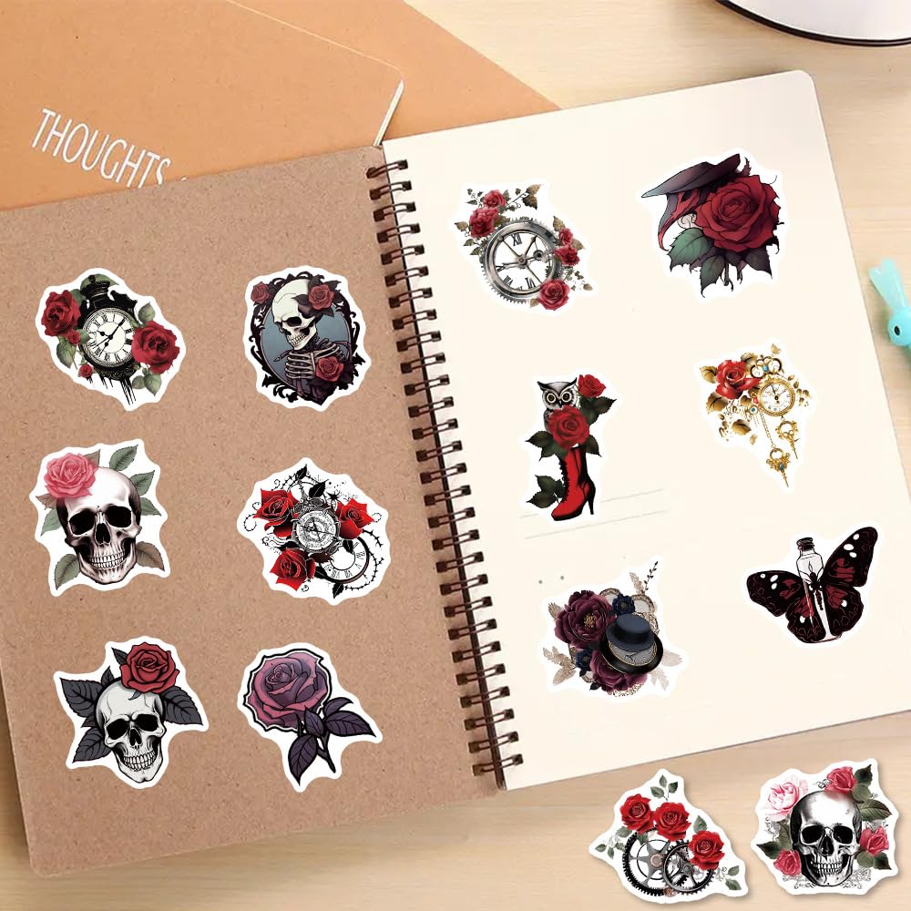12 PCS Gothic Raven Stickers Pack, F Caw F Sticker, Eyes Of The...