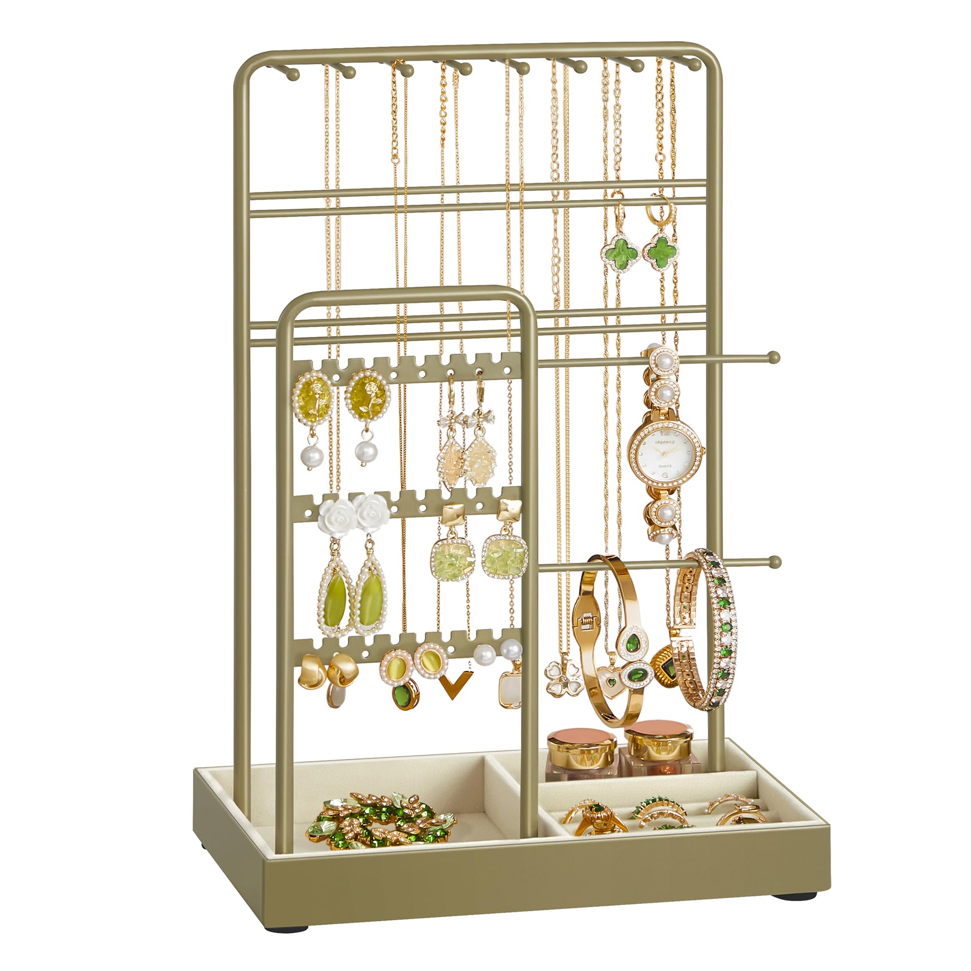 Porte-bijoux organisateur de bijoux en métal pour bracelets et bagues