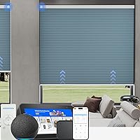 Vista 32 de MYshade Persianas celulares de tamaño personalizado, persianas opacas sin cordones para dormitorio, baño, sala de estar, control de luz, persianas