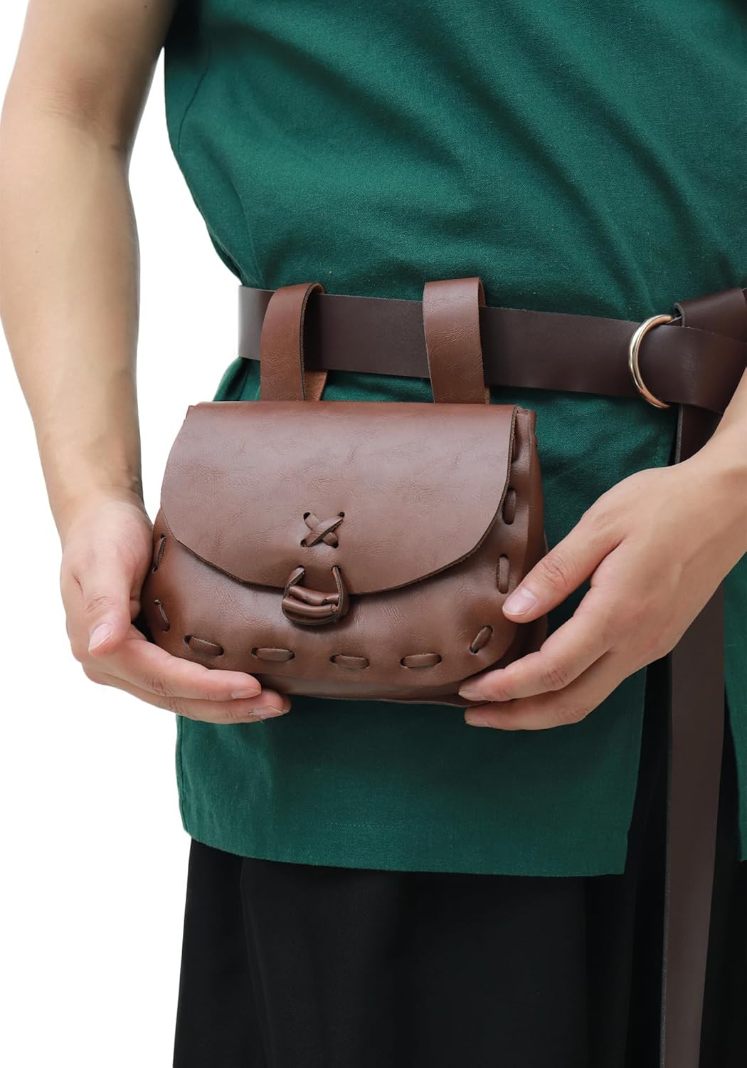 PROCOS Medieval Waist Pack Vintage Belt Pouch Waist Bag LARP Renaissance Costume Accessories for Women Men - Image 4